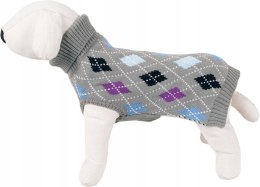 Sweterek dla psa Happet 40XL szary golf XL-40cm