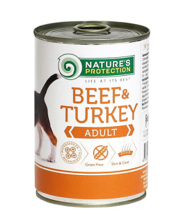 Nature's Protection Adult Dog Beef & Turkey 400g
