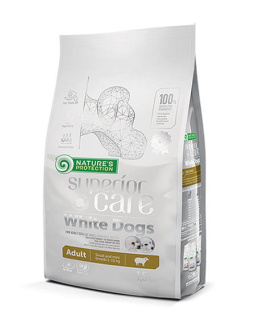 Nature's Protection Superior Care White Dogs Adult Small Breeds with Lamb 10 kg