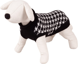 Sweterek dla psa Happet czarno-biały S-25cm