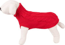 Sweterek dla psa Happet czerwony M-30cm