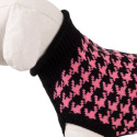 Sweterek dla psa Happet czarno-różowy L-35cm
