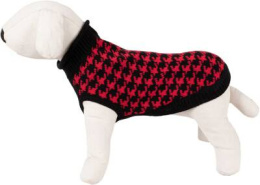 Sweterek dla psa Happet czerwono-czarny 30cm