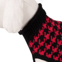Sweterek dla psa Happet czerwono-czarny 35cm