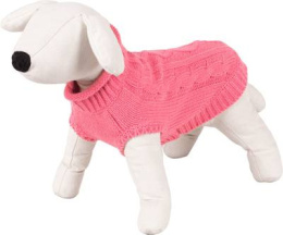 Sweterek dla psa Happet warkocz róż XL-40cm