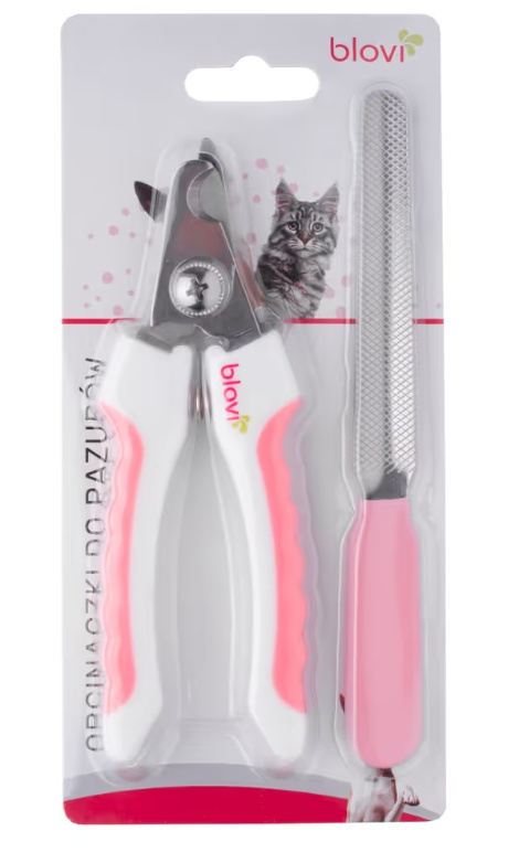 Blovi Nail Clipper And File Small - małe obcinaczki i pilnik dla psa, kota, gryzonia, do pazurów