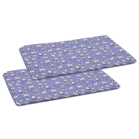 MISOKO Wielorazowa mata 40x50cm FIOLETOWA ZESTAW 2 szt.