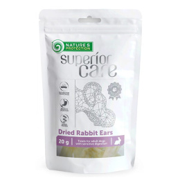 Nature's Protection Superior Care Snacks Dried Rabbit Ears 20g