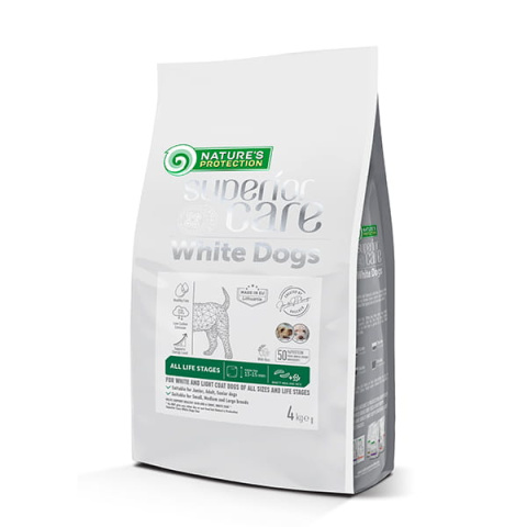 Nature's Protection Superior Care White Dogs Insect & Rice All Sizes All Life Stages 4 kg