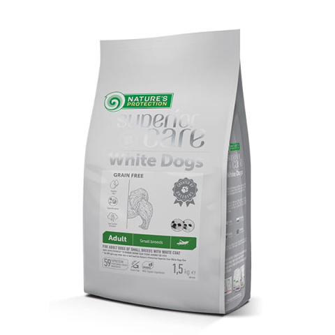 Nature's Protection SC White Dogs GF Insects Adult Small Breeds 1.5 kg