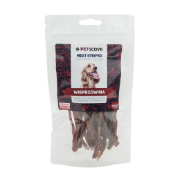 Petscove Meat Stripes – Przysmak dla psów z smakiem wieprzowiny 80 g