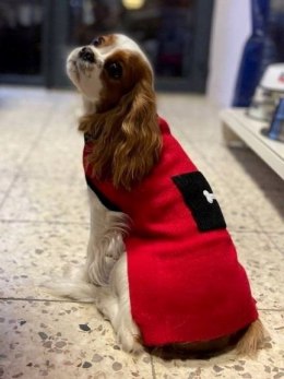 Sweterek dla psa Happet 41XL czerwony L-35 cm