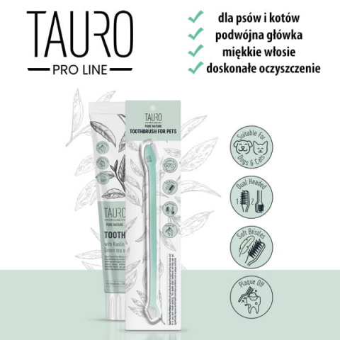 TAURO PRO LINE SZCZOTECZKA DO ZĘBÓW DLA PSÓW I KOTÓW