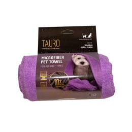 Tauro Pro Line Ręcznik z mikrofibry dla psów i kotów 60x90 cm, fioletowy