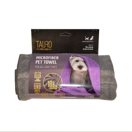 Tauro Pro Line Ręcznik z mikrofibry dla psów i kotów 80x120 cm, szary
